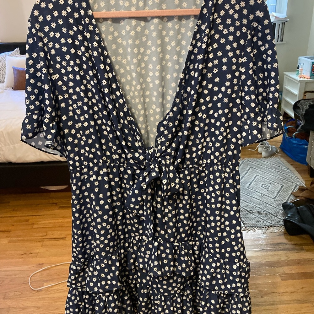 Sexy floral mini dress